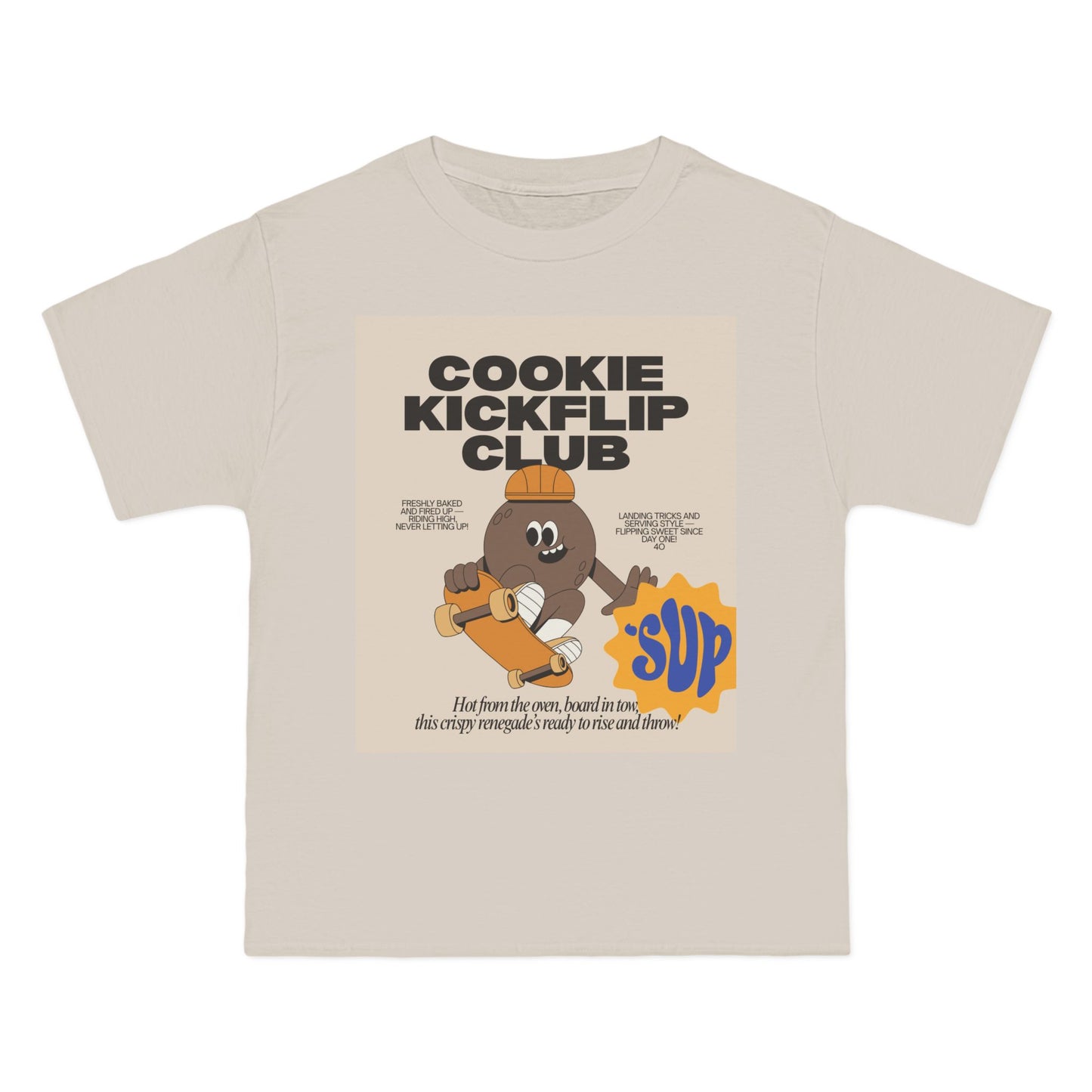 Cookie Kickflip Club T-Shirt - Fun Skateboarding Tee for Kids & Teens