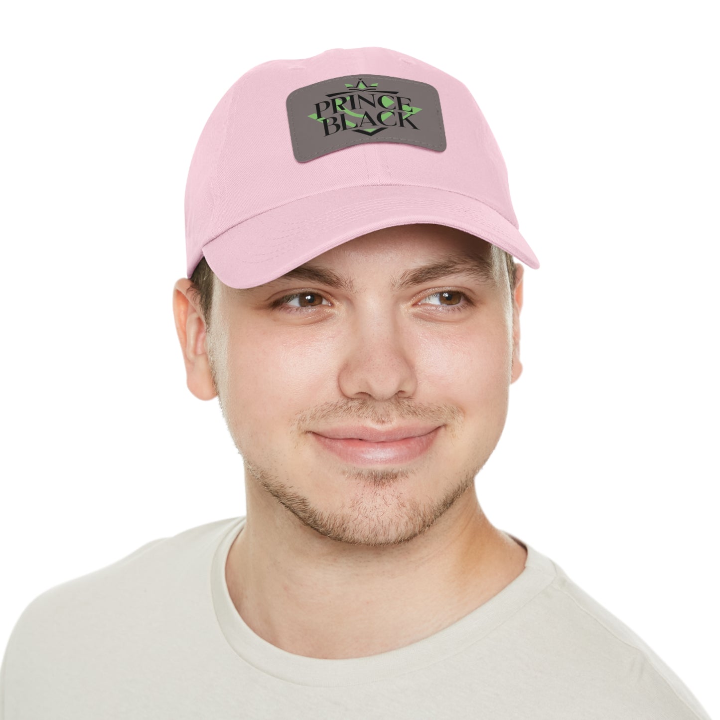 Stylish Dad Hat with Leather Patch - 'Prince Black' Design for Casual Outdoor Wear