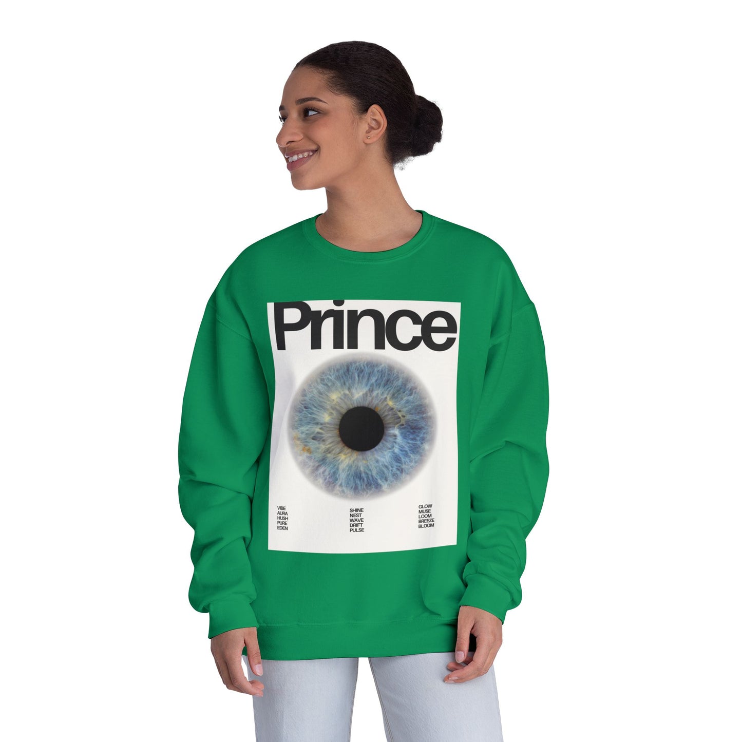 Prince Eye Graphic Unisex Crewneck Sweatshirt | Cozy Fashion for Music Lovers