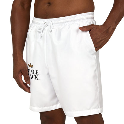 Men's Prince Black Swim Shorts - Stylish Beachwear for Summer Fun