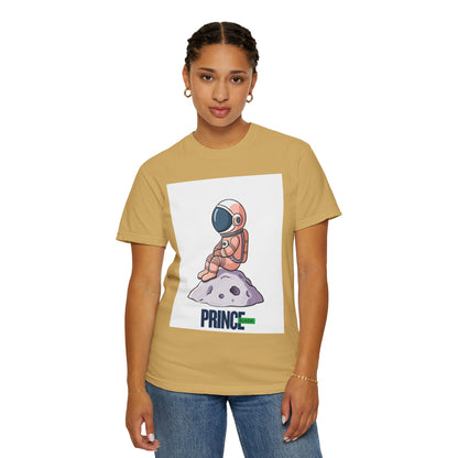Cosmic Adventure T-shirt - Unisex Garment-Dyed Tee with Astronaut Design