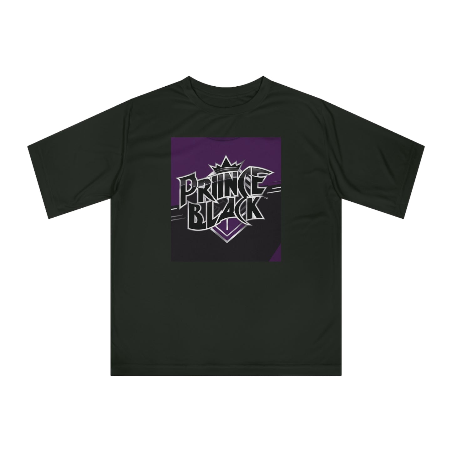 Unisex Zone Performance T-Shirt - Prince Black Graphic Tee for Sports & Casual Wear