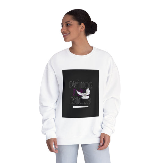 Unisex Crewneck Sweatshirt - 'Prince Black' Graphic Sweatshirt for Music Lovers