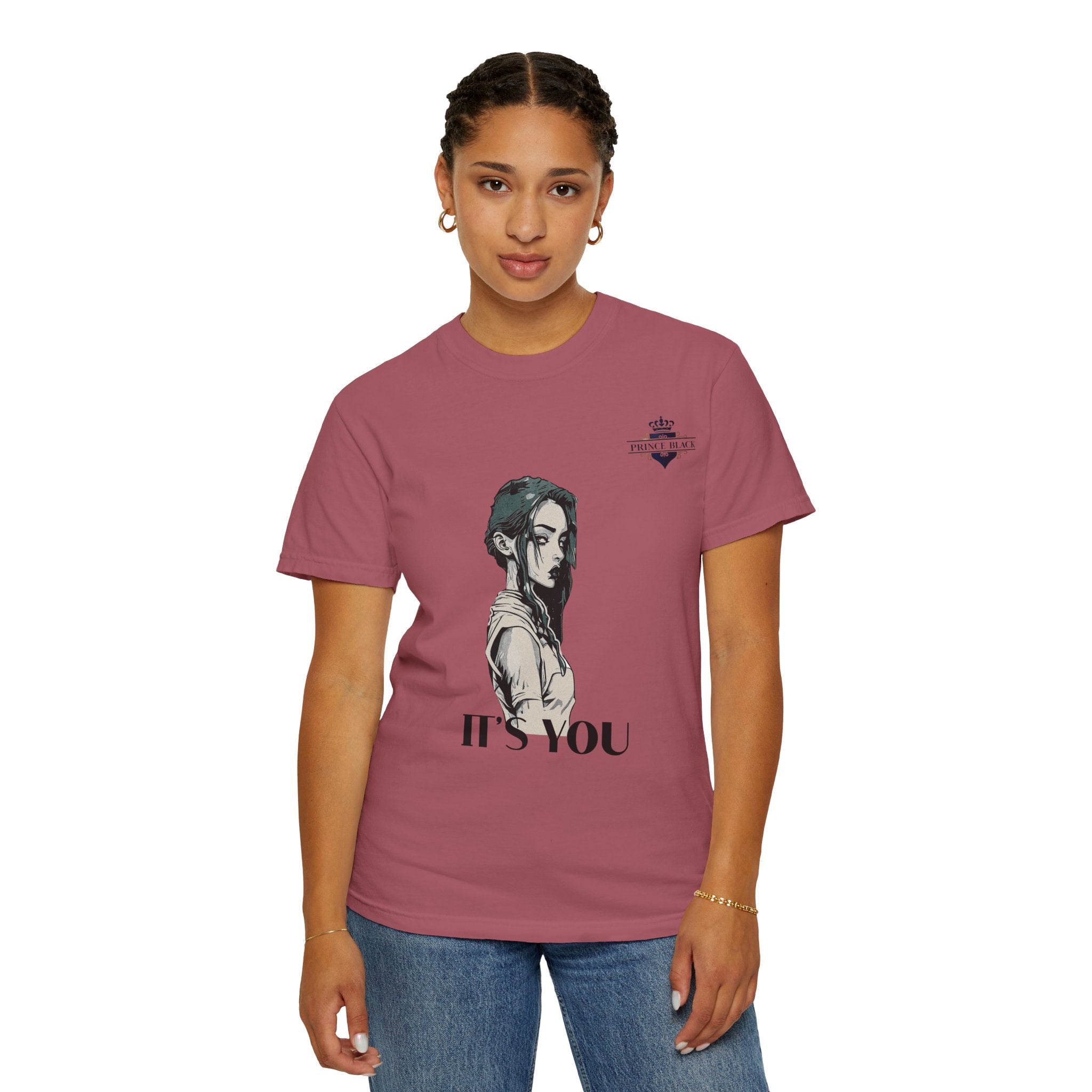 Unisex Garment-Dyed T-Shirt - 'It's You' Graphic Tee for Casual Wear