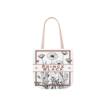 Floral Canvas Tote Bag with 5-Color Straps - Stylish &amp; Eco-Friendly 