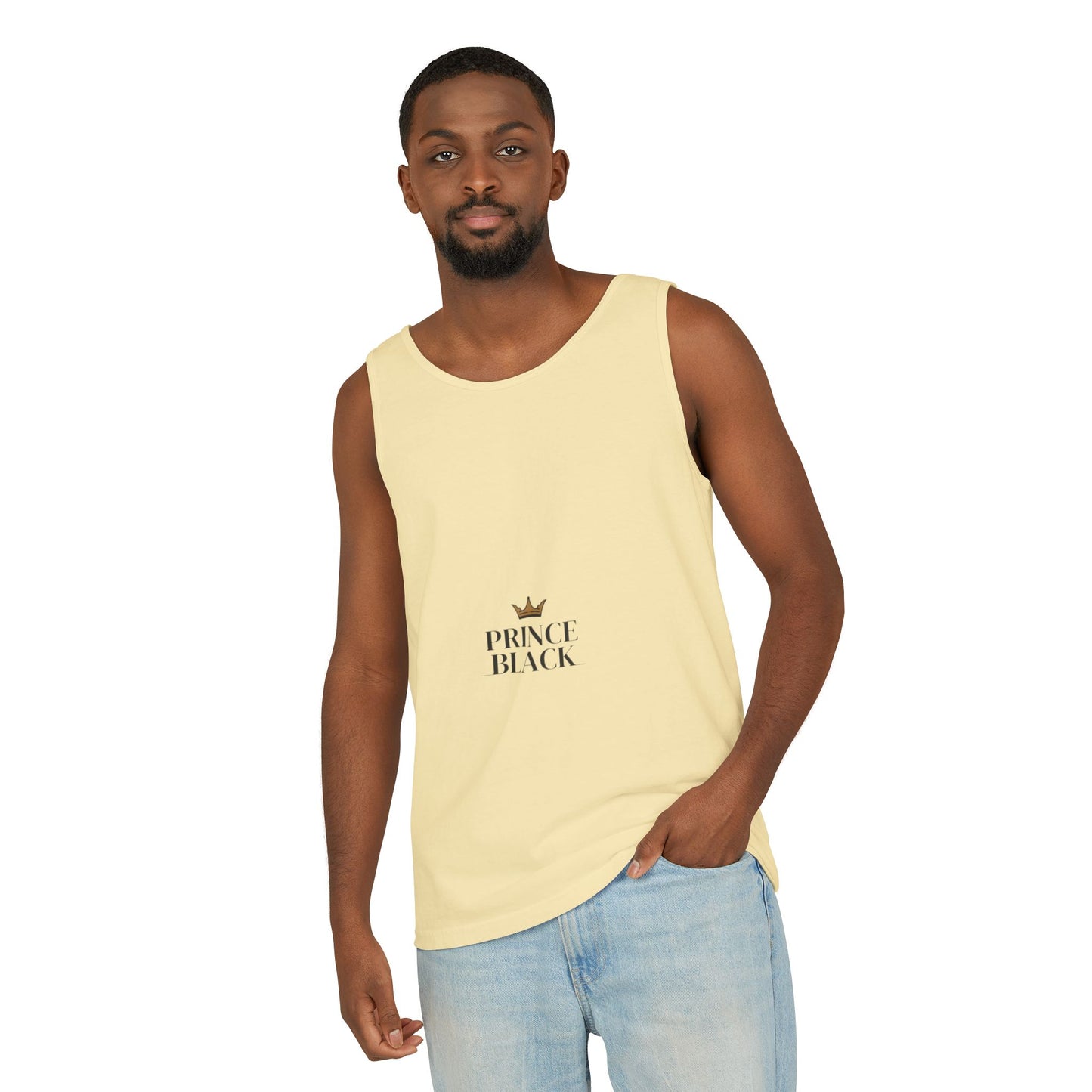 Stylish Unisex Tank Top - 'Prince Black' Design
