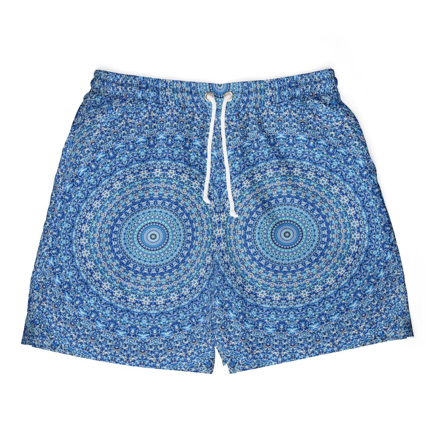 Mandala Pattern Unisex Swim Shorts - Vibrant Summer Beachwear