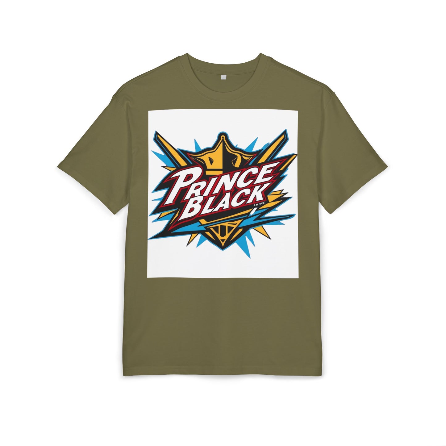 Unisex Oversized Tee - Energetic ‘Prince Black’ Graphic - Casual Streetwear