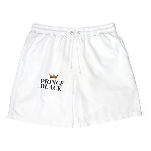 Men's Prince Black Swim Shorts - Stylish Beachwear for Summer Fun