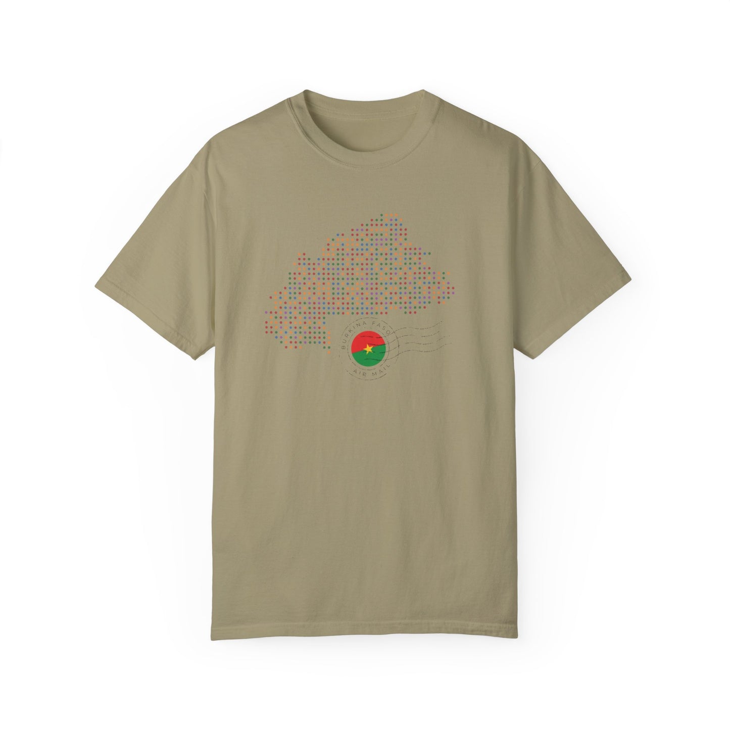 Burkina Faso T-Shirt with Artistic Flag Design - Perfect for Celebrations and Everyday Wear