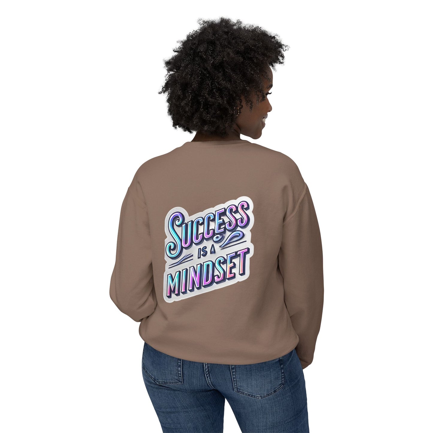 Inspirational Success Mindset Unisex Lightweight Crewneck Sweatshirt