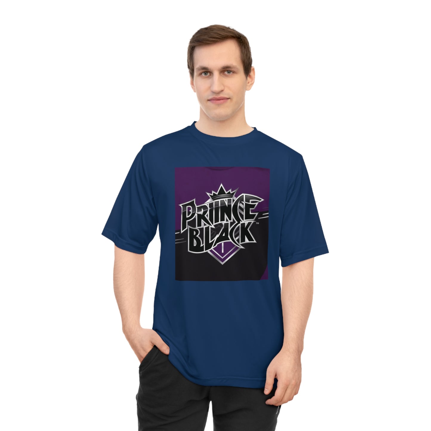 Unisex Zone Performance T-Shirt - Prince Black Graphic Tee for Sports & Casual Wear