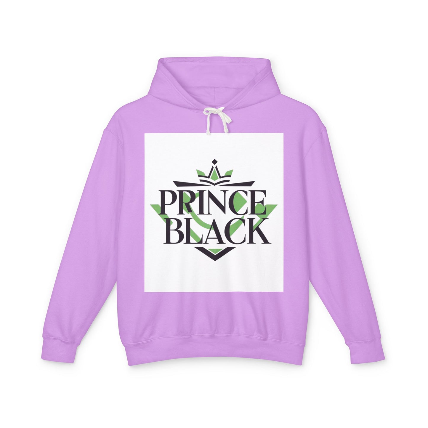Lightweight Hooded Sweatshirt - 'Prince Black' Graphic Design