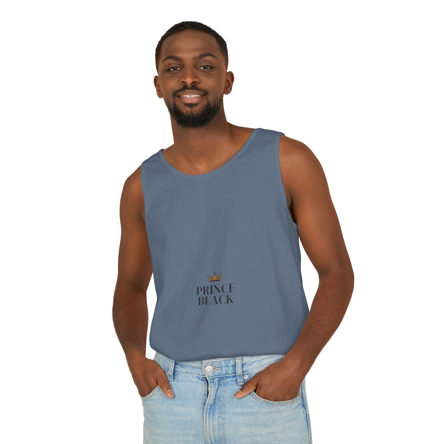 Stylish Unisex Tank Top - 'Prince Black' Design