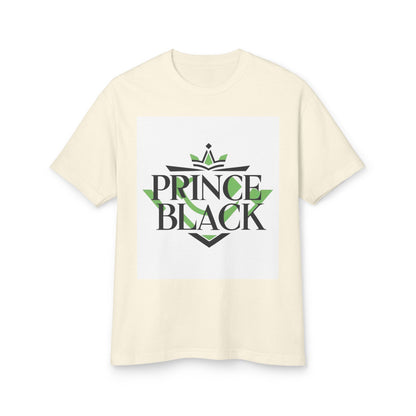 Heavyweight Cotton Tee - 'Prince Black' Graphic T-Shirt | Casual Streetwear