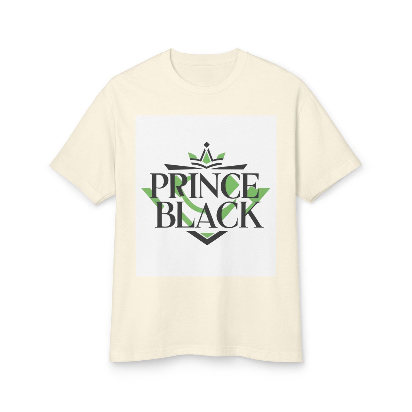Heavyweight Cotton Tee - 'Prince Black' Graphic T-Shirt | Casual Streetwear