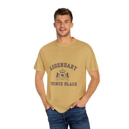 Legendary Prince Black Unisex Garment-Dyed T-Shirt
