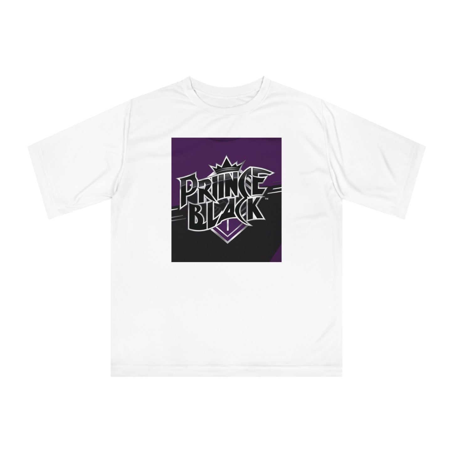 Unisex Zone Performance T-Shirt - Prince Black Graphic Tee for Sports & Casual Wear