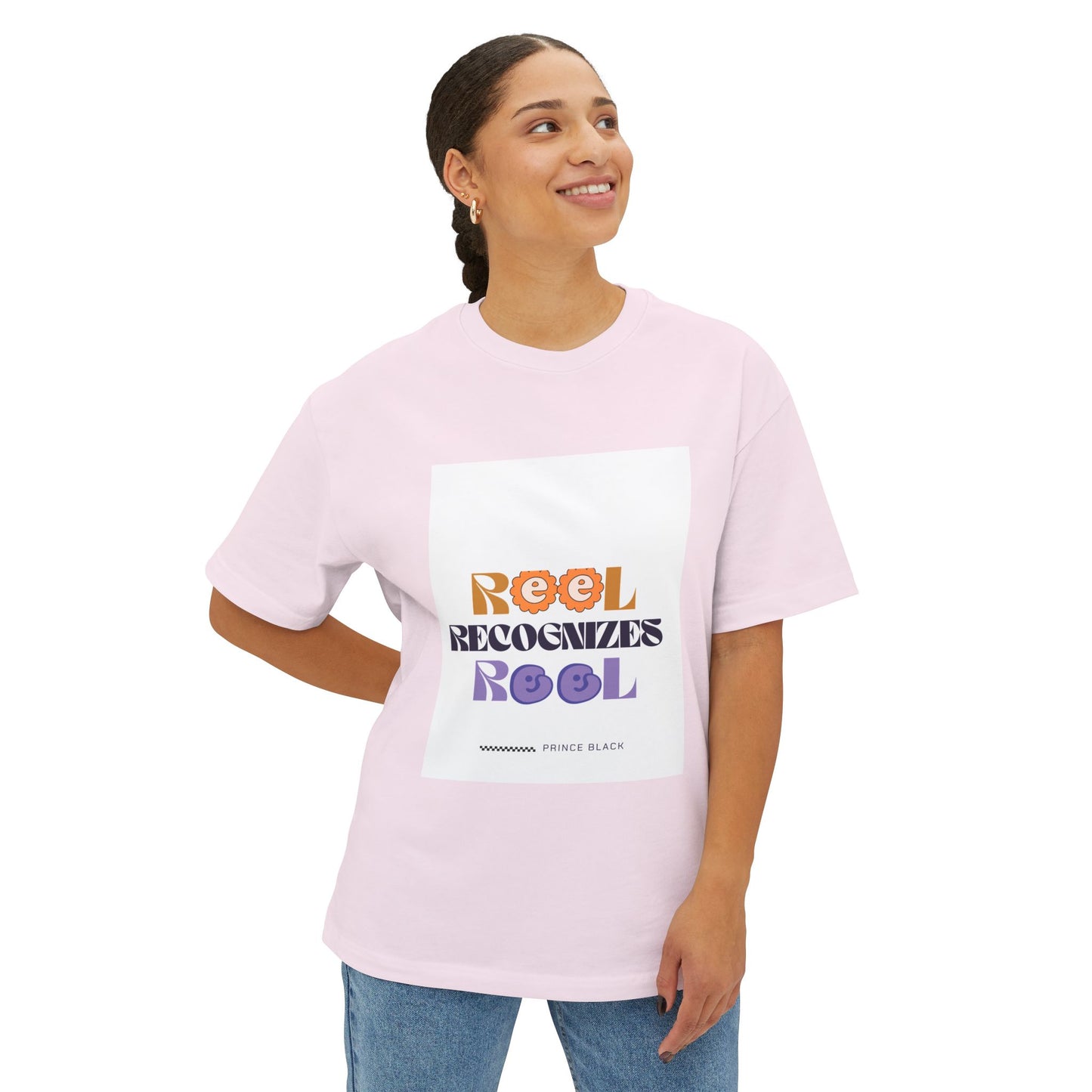 Reel Recognizes Relaxed Unisex Oversized Tee - Perfect for Casual Style and Everyday Comfort