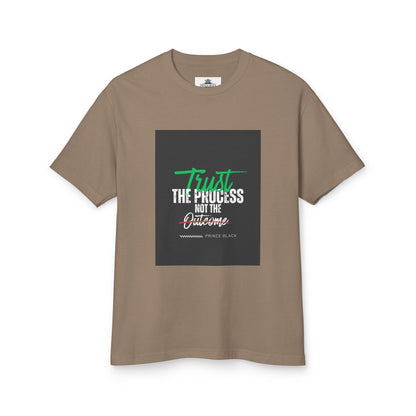 Motivational Unisex Heavyweight Cotton Tee - 'Trust the Process' & 'Sunshine Mixed' Design