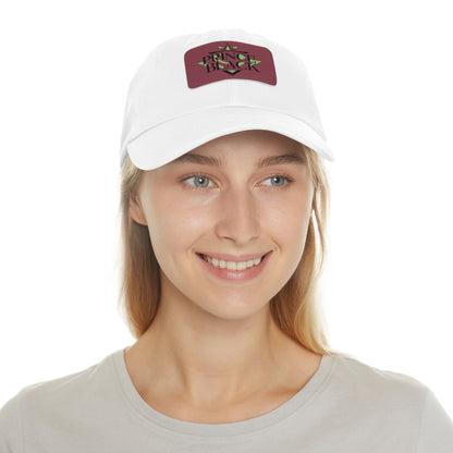 Stylish Dad Hat with Leather Patch - 'Prince Black' Design for Casual Outdoor Wear
