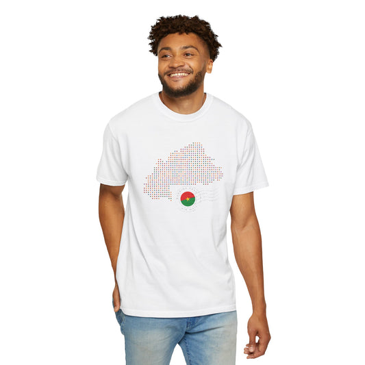 Burkina Faso T-Shirt with Artistic Flag Design - Perfect for Celebrations and Everyday Wear