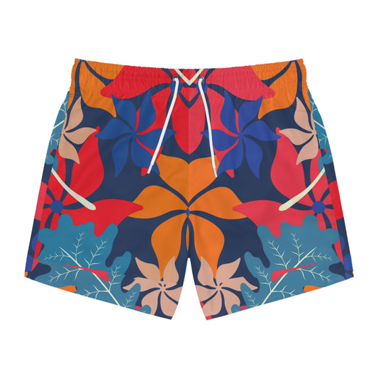 Vibrant Floral Swim Trunks for Summer Fun