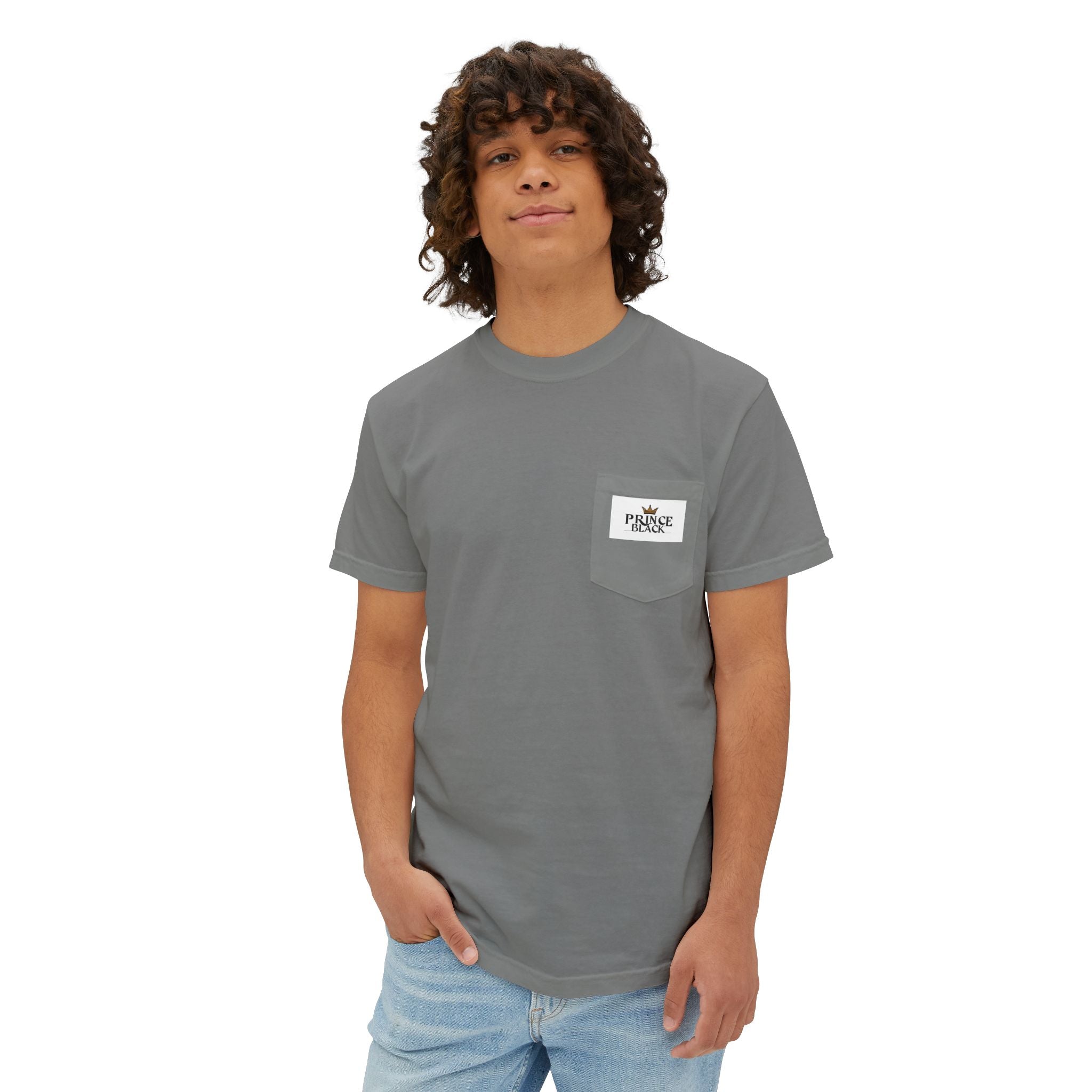 Unisex Garment-Dyed Pocket T-Shirt | Casual Everyday Wear with Masculine Royalty Design