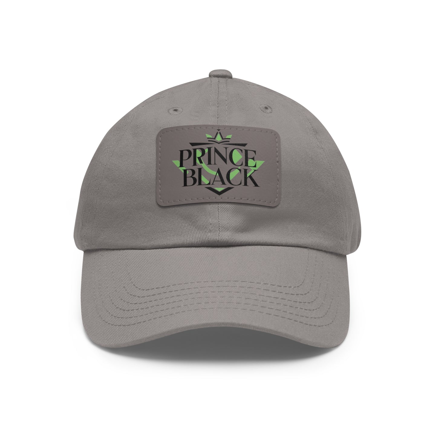 Stylish Dad Hat with Leather Patch - 'Prince Black' Design for Casual Outdoor Wear