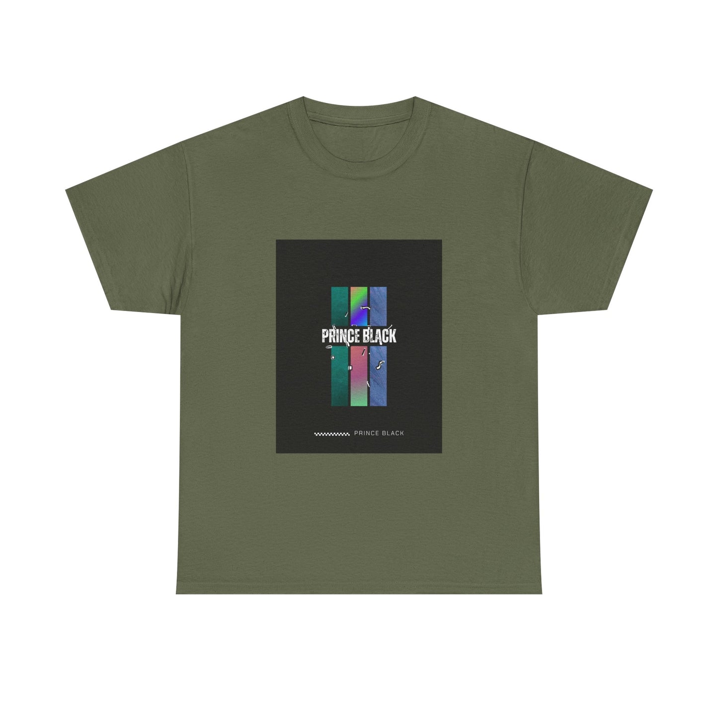 Heavy Cotton Tee - Vibrant 'PRINCE BLACK' Graphic Tee for Music Lovers