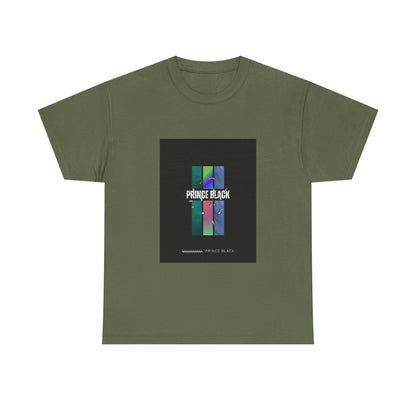 Heavy Cotton Tee - Vibrant 'PRINCE BLACK' Graphic Tee for Music Lovers