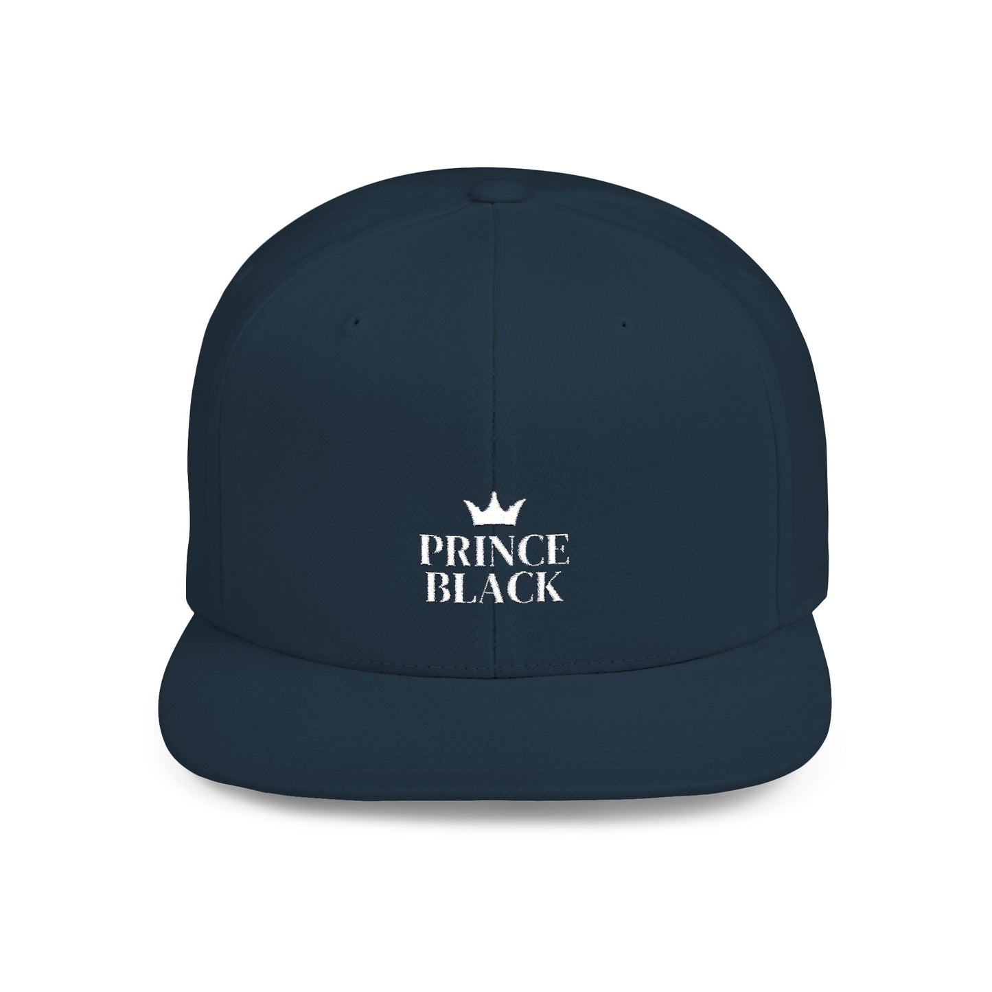 Stylish Prince Black Flat Bill Snapback Hat for Fashion-Forward Individuals