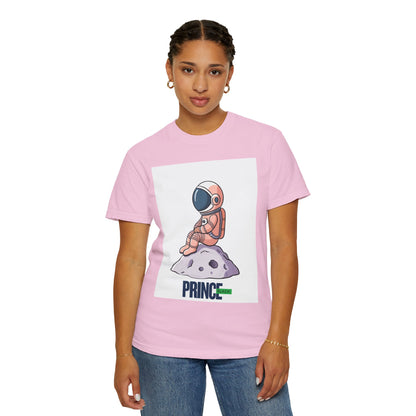 Cosmic Adventure T-shirt - Unisex Garment-Dyed Tee with Astronaut Design
