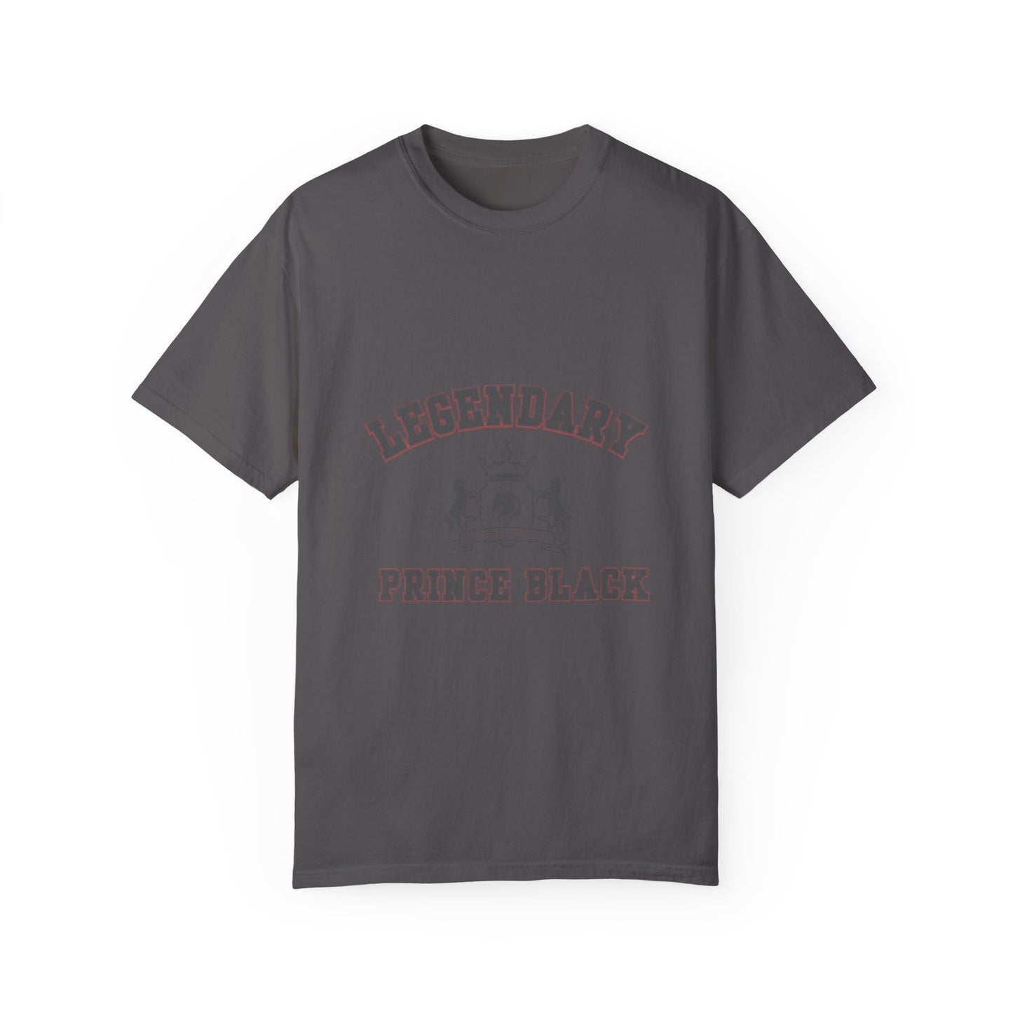Legendary Prince Black Unisex Garment-Dyed T-Shirt