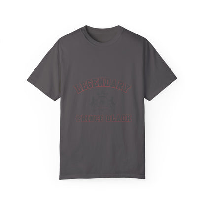 Legendary Prince Black Unisex Garment-Dyed T-Shirt