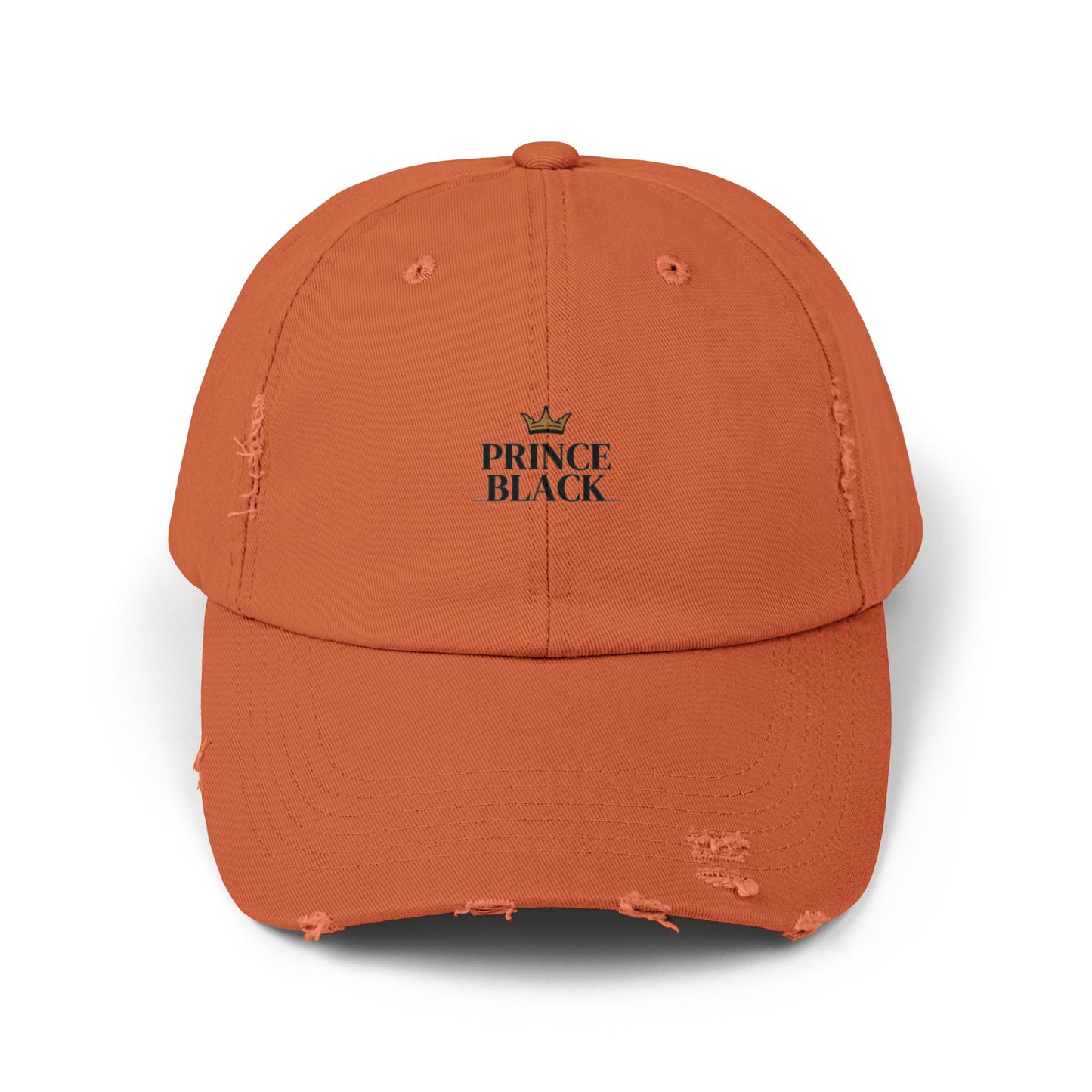 Distressed Cap - Stylish Prince Black Baseball Hat