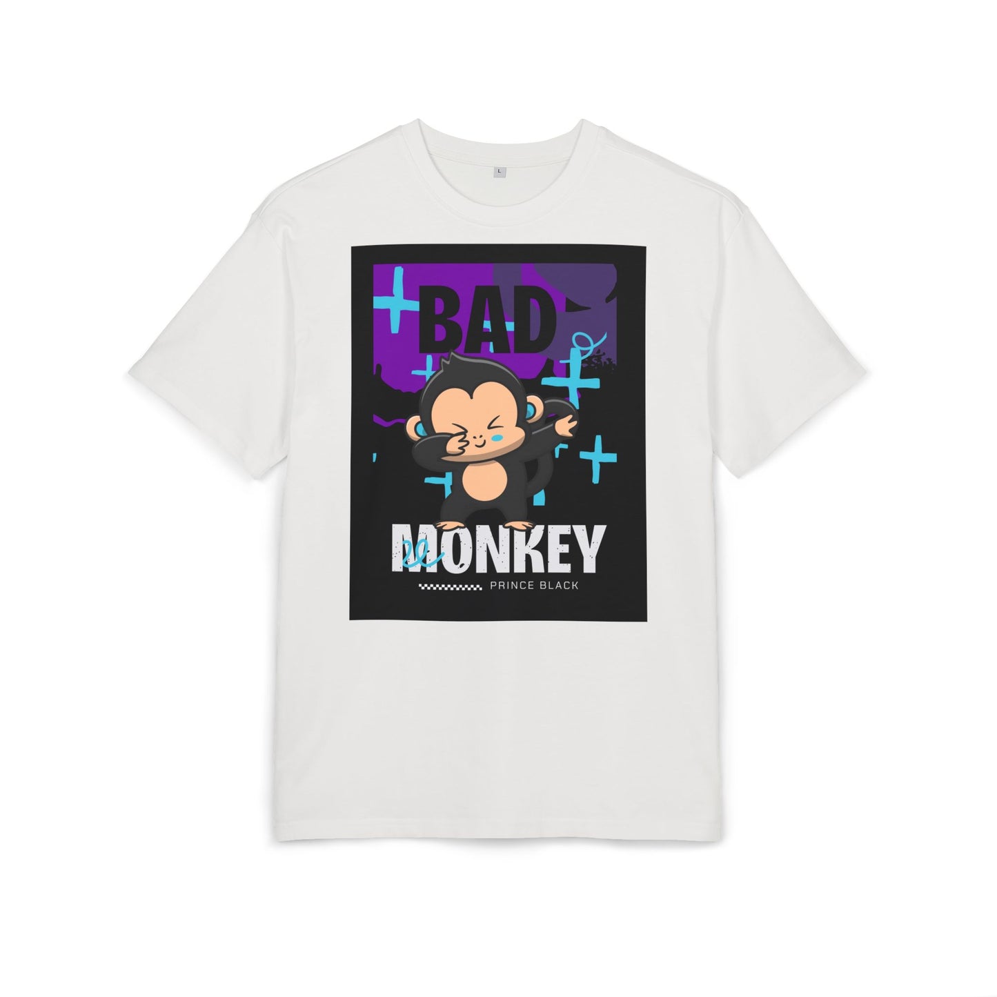 Bad Monkey Graphic Unisex Oversize Tee - Fun & Comfy Streetwear for Casual Vibes