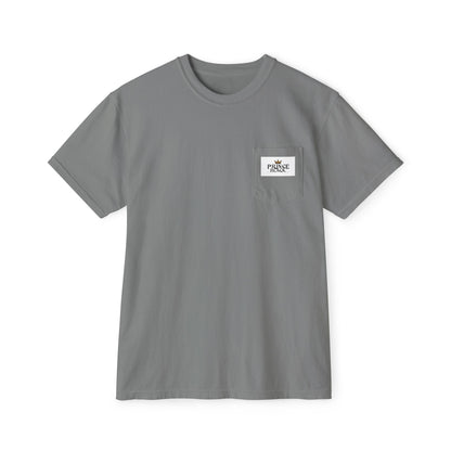 Unisex Garment-Dyed Pocket T-Shirt | Casual Everyday Wear with Masculine Royalty Design