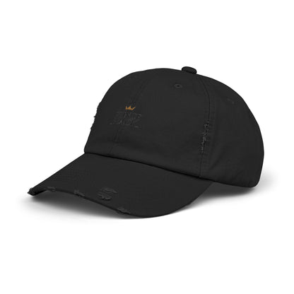 Distressed Cap - Stylish Prince Black Baseball Hat