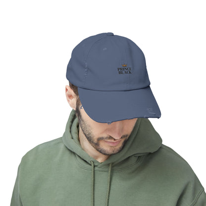 Distressed Cap - Stylish Prince Black Baseball Hat