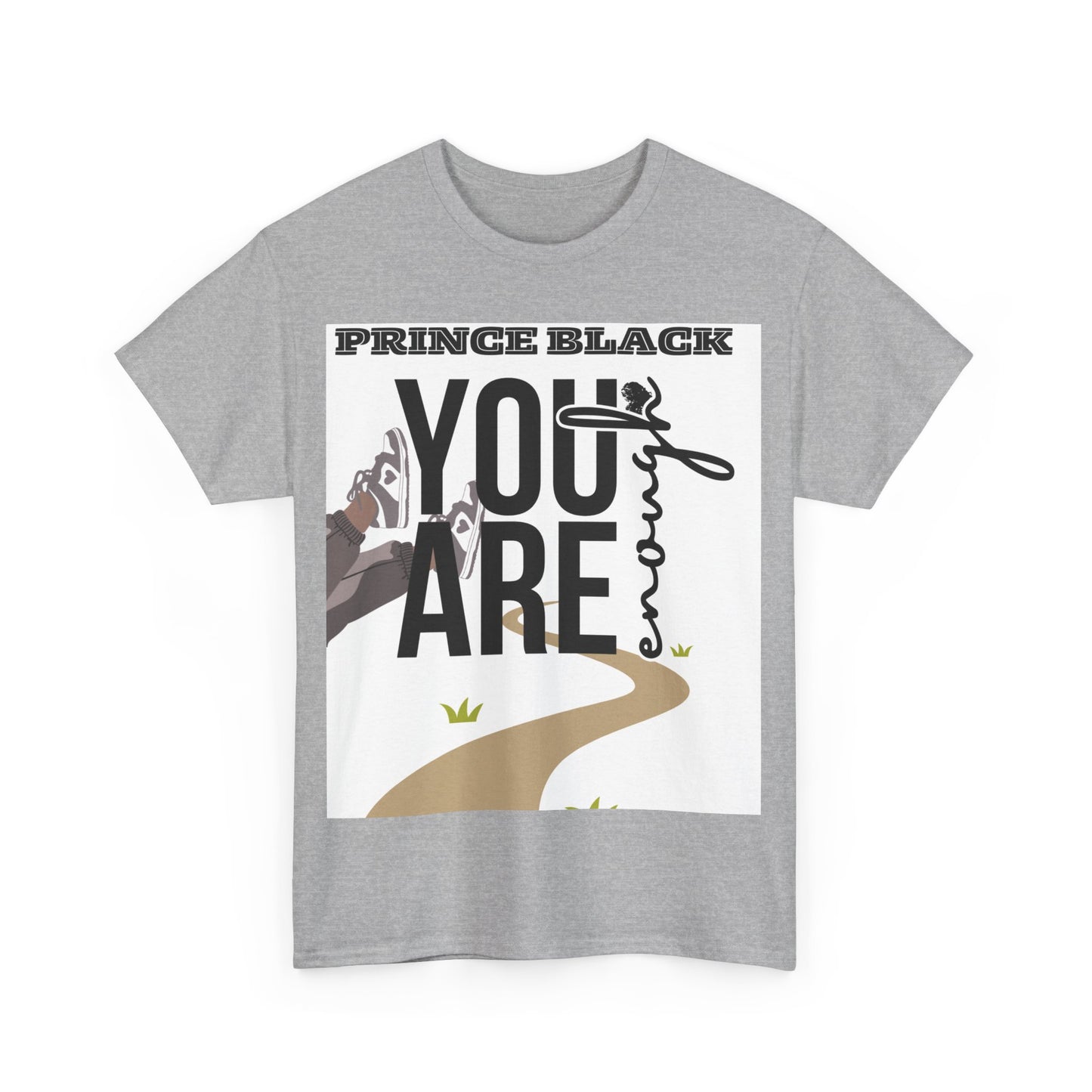 T-shirt unisexe inspirant en coton épais - Motif « You Are Enough » 