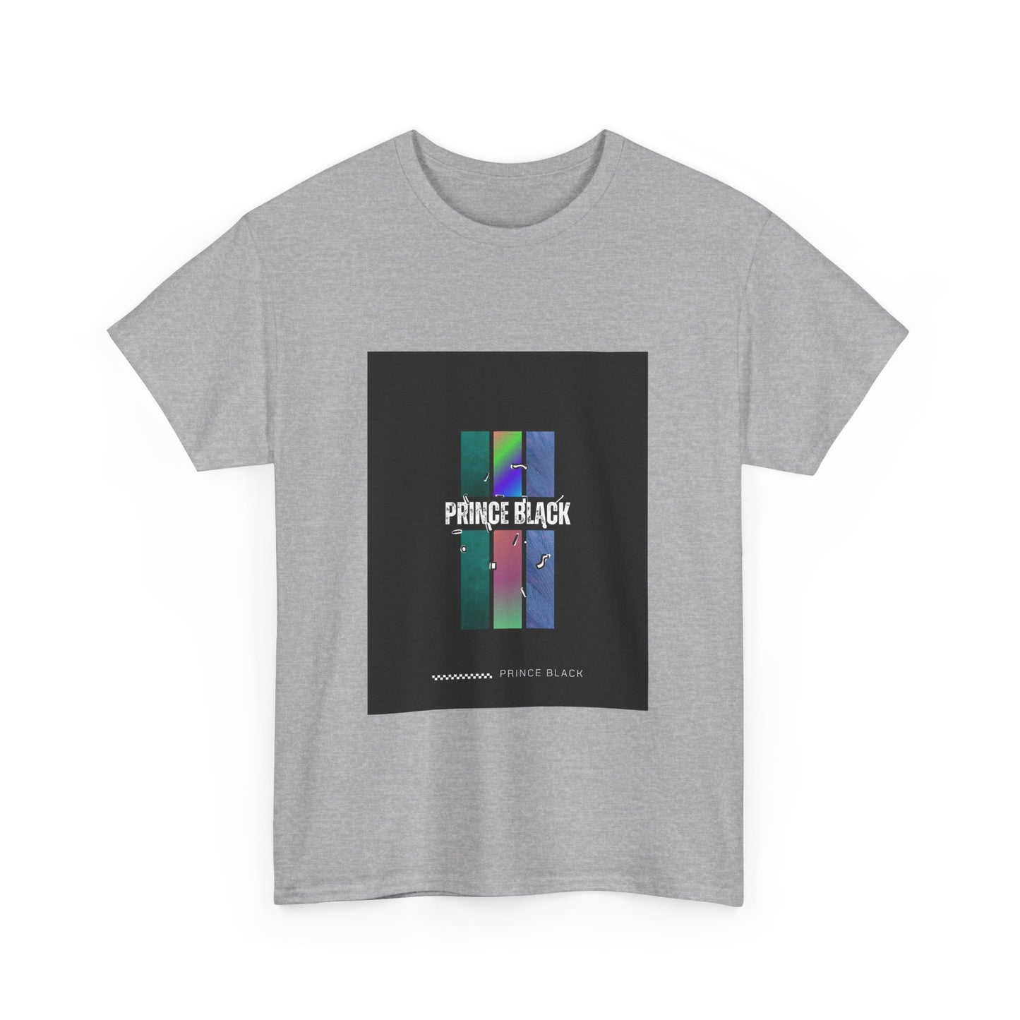 Heavy Cotton Tee - Vibrant 'PRINCE BLACK' Graphic Tee for Music Lovers