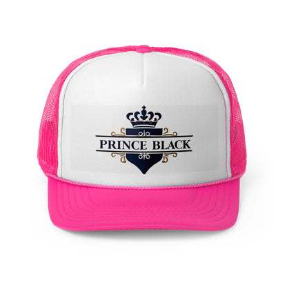 Prince Black Trucker Cap - Stylish & Trendy Headwear for Casual Outings