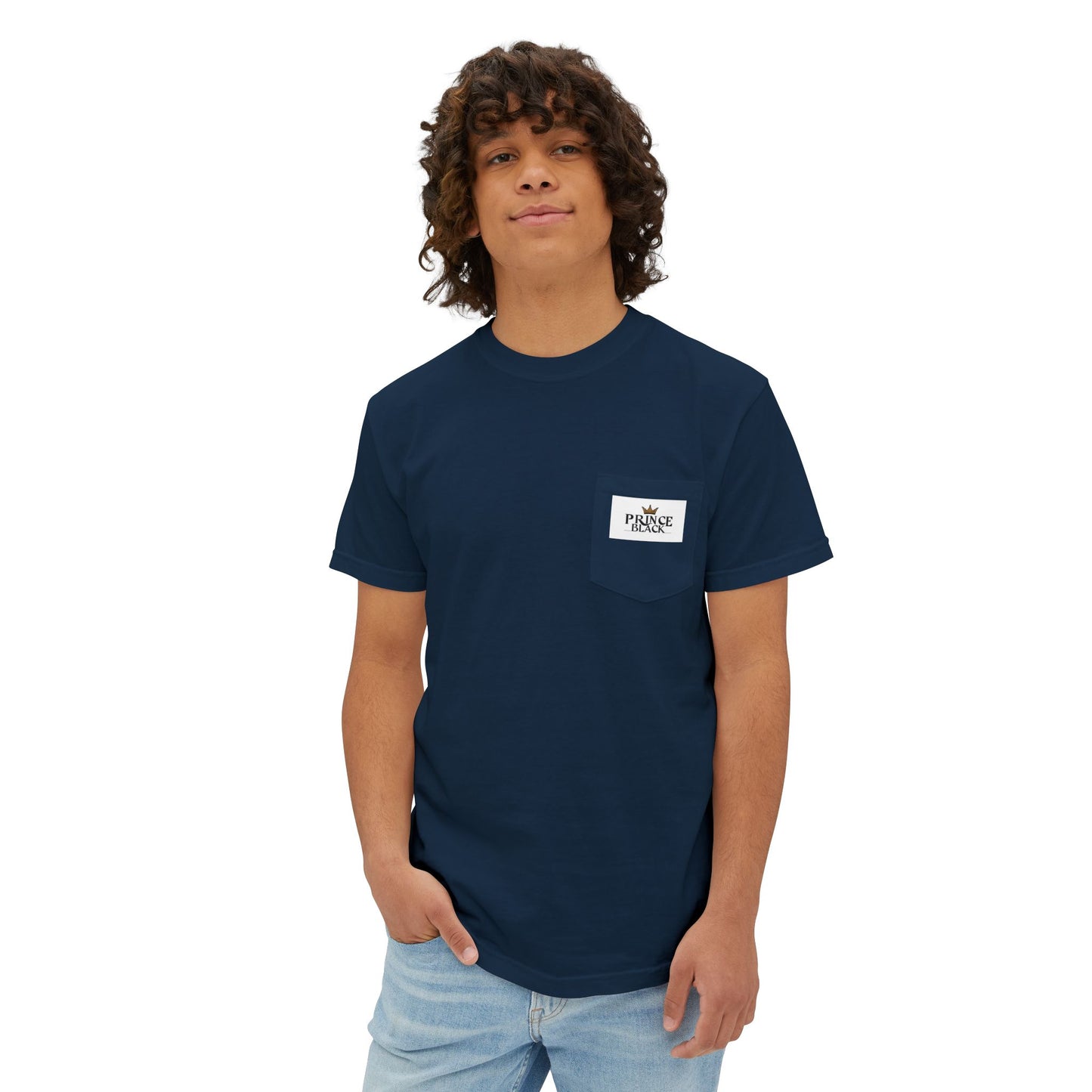Unisex Garment-Dyed Pocket T-Shirt | Casual Everyday Wear with Masculine Royalty Design
