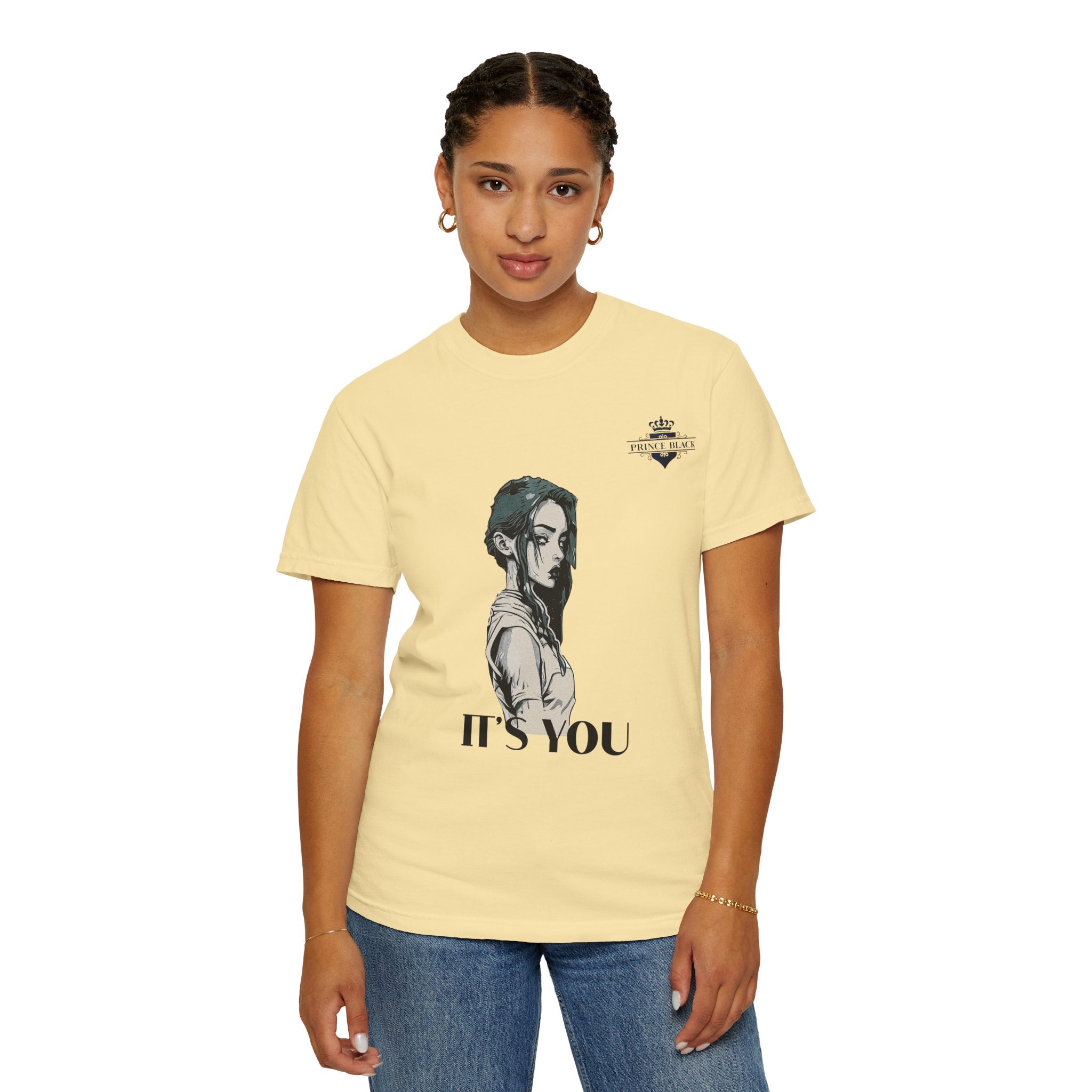 Unisex Garment-Dyed T-Shirt - 'It's You' Graphic Tee for Casual Wear
