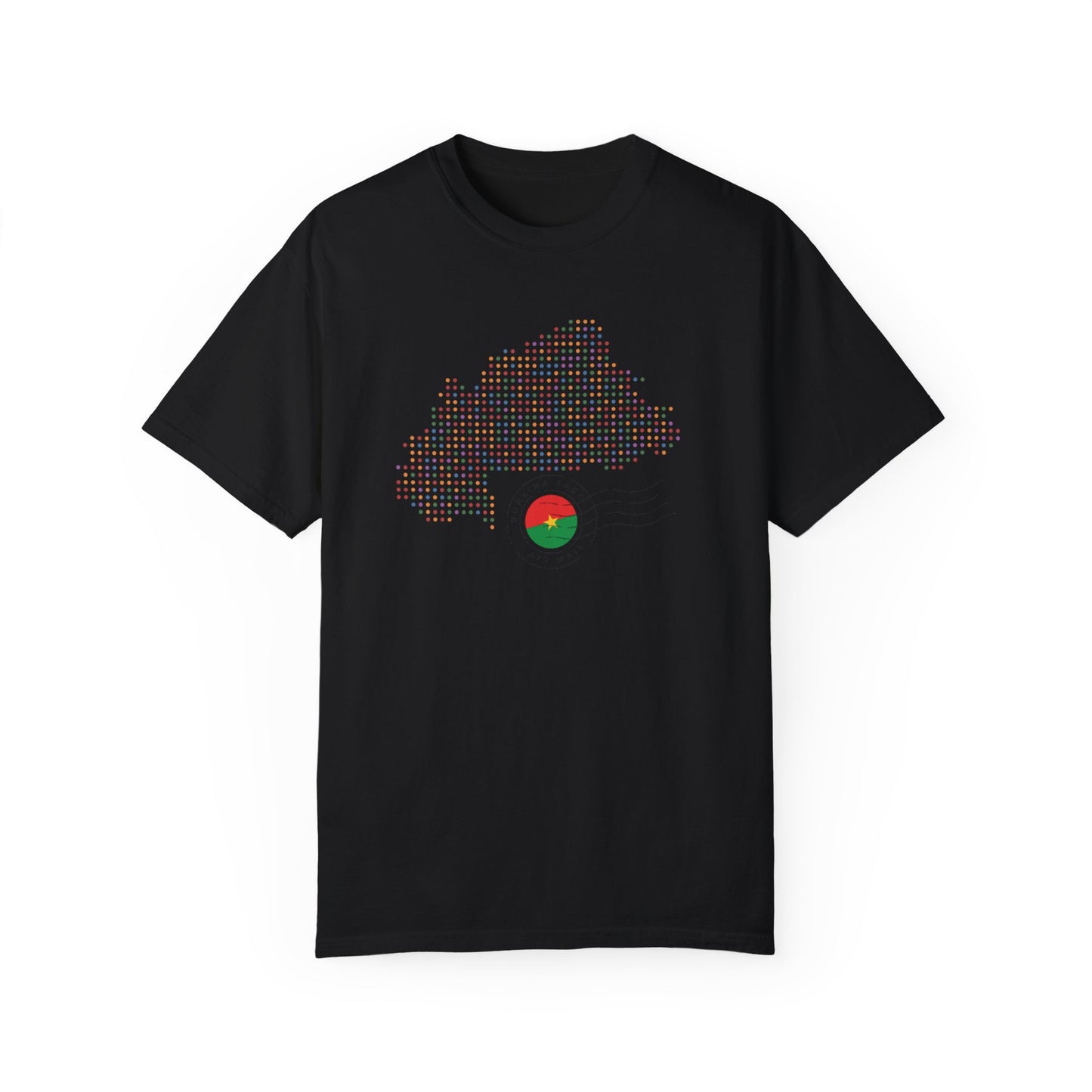 Burkina Faso T-Shirt with Artistic Flag Design - Perfect for Celebrations and Everyday Wear