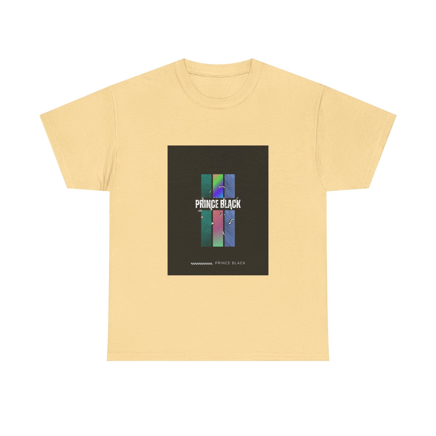 Heavy Cotton Tee - Vibrant 'PRINCE BLACK' Graphic Tee for Music Lovers
