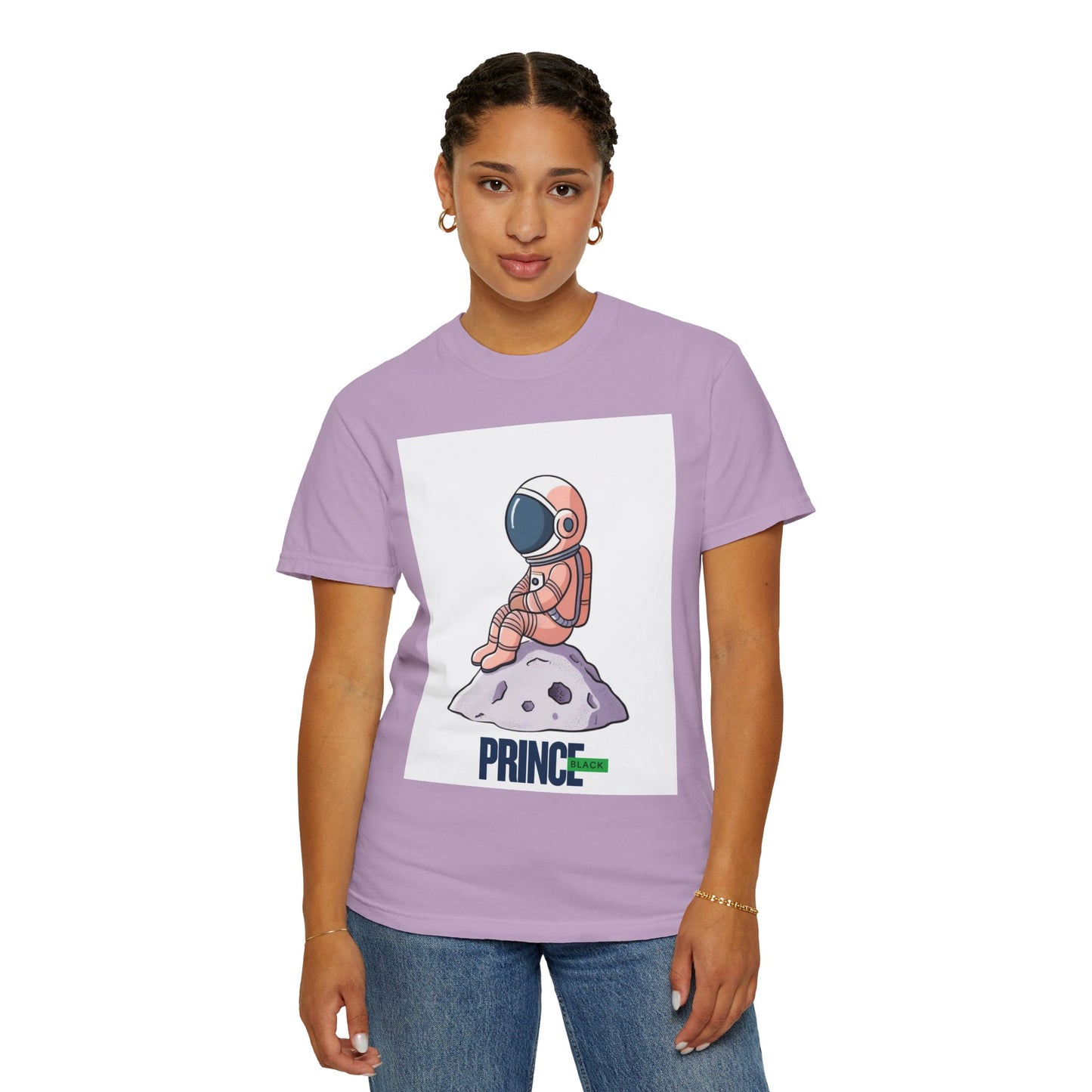 Cosmic Adventure T-shirt - Unisex Garment-Dyed Tee with Astronaut Design