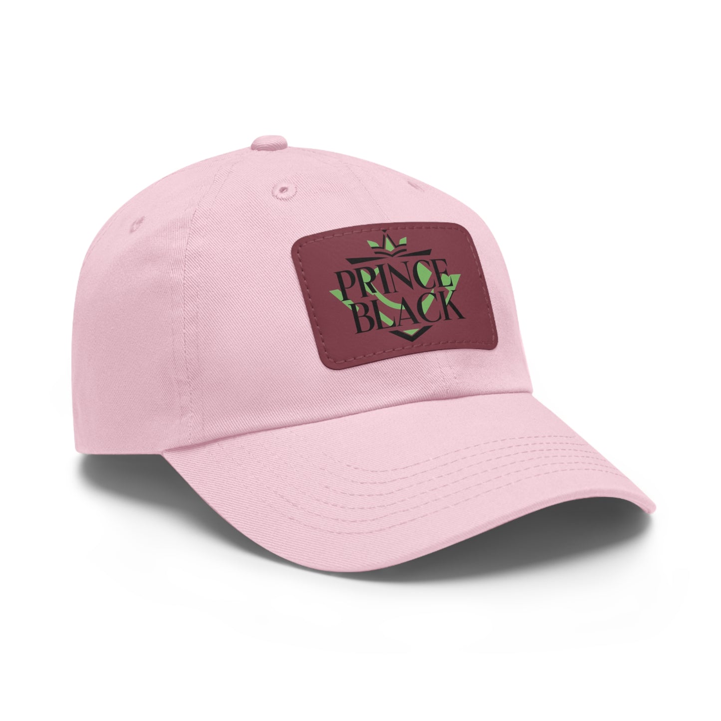 Stylish Dad Hat with Leather Patch - 'Prince Black' Design for Casual Outdoor Wear