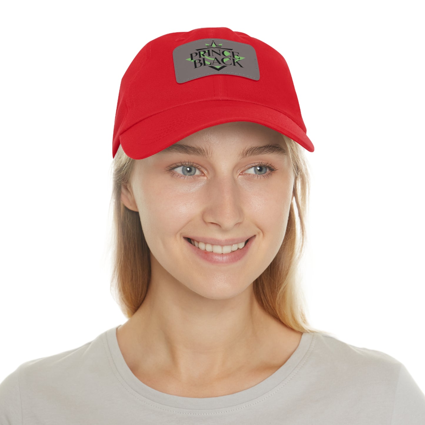 Stylish Dad Hat with Leather Patch - 'Prince Black' Design for Casual Outdoor Wear